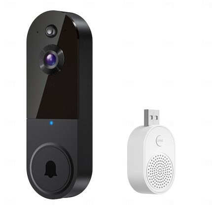1080P Doorbell with Camera 2-Way Audio Wireless Video Doorbell Night Vision for Home Office
#16636483