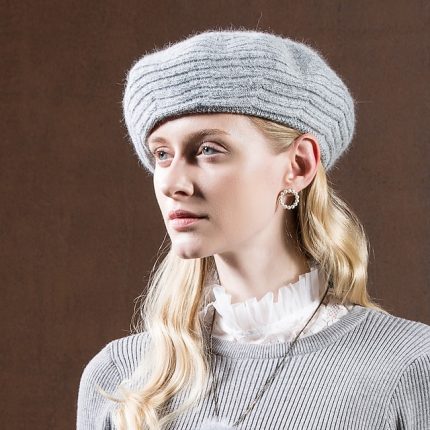 Hats synthetic fibre Beret Hat Floppy Hat Birthday Casual Classical Retro With Pure Color Headpiece Headwear
#10594034