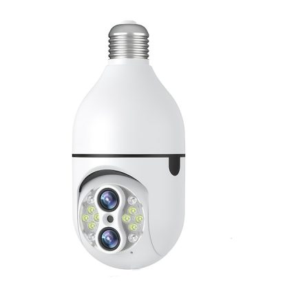 Upgraded Dual Lens 10XHybrid Zoom Light Bulb Security Camera WIFI 360 Auto Tracking Security Camera Color Night Vision Siren& Light Alarm PTZ IP Camera For Home Security
        #9488088