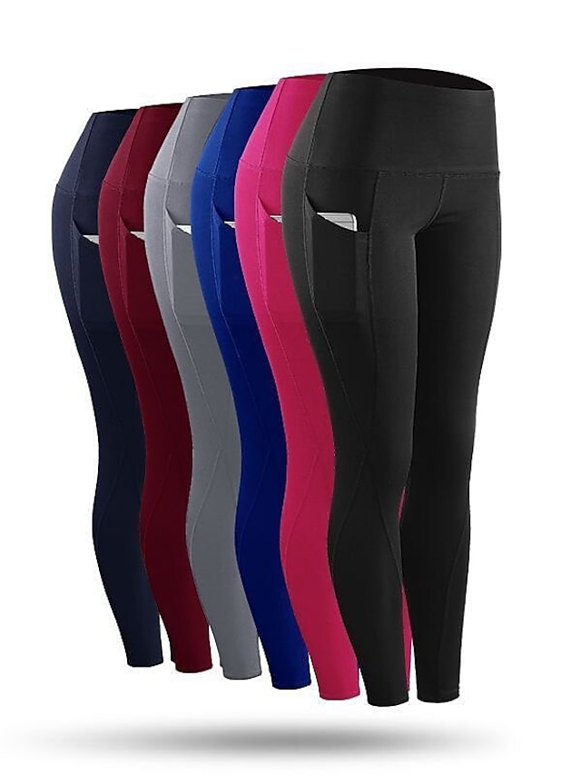 Women's Compression Pants Running Tights Leggings with Phone Pocket Base Layer Street Athletic Athleisure Fall Quick Dry Soft Compression Breathable Gym Workout Jogging Training Sportswear Activewear
#8242411