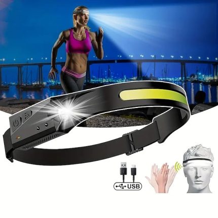 Headlamp Rechargeable 230 Wide Beam Head Lamp LED with Motion Sensor for Adults - Camping Accessories Gear Waterproof Head Light Flashlight for Hiking Running Repairing Fishing Cycling
        #9488130